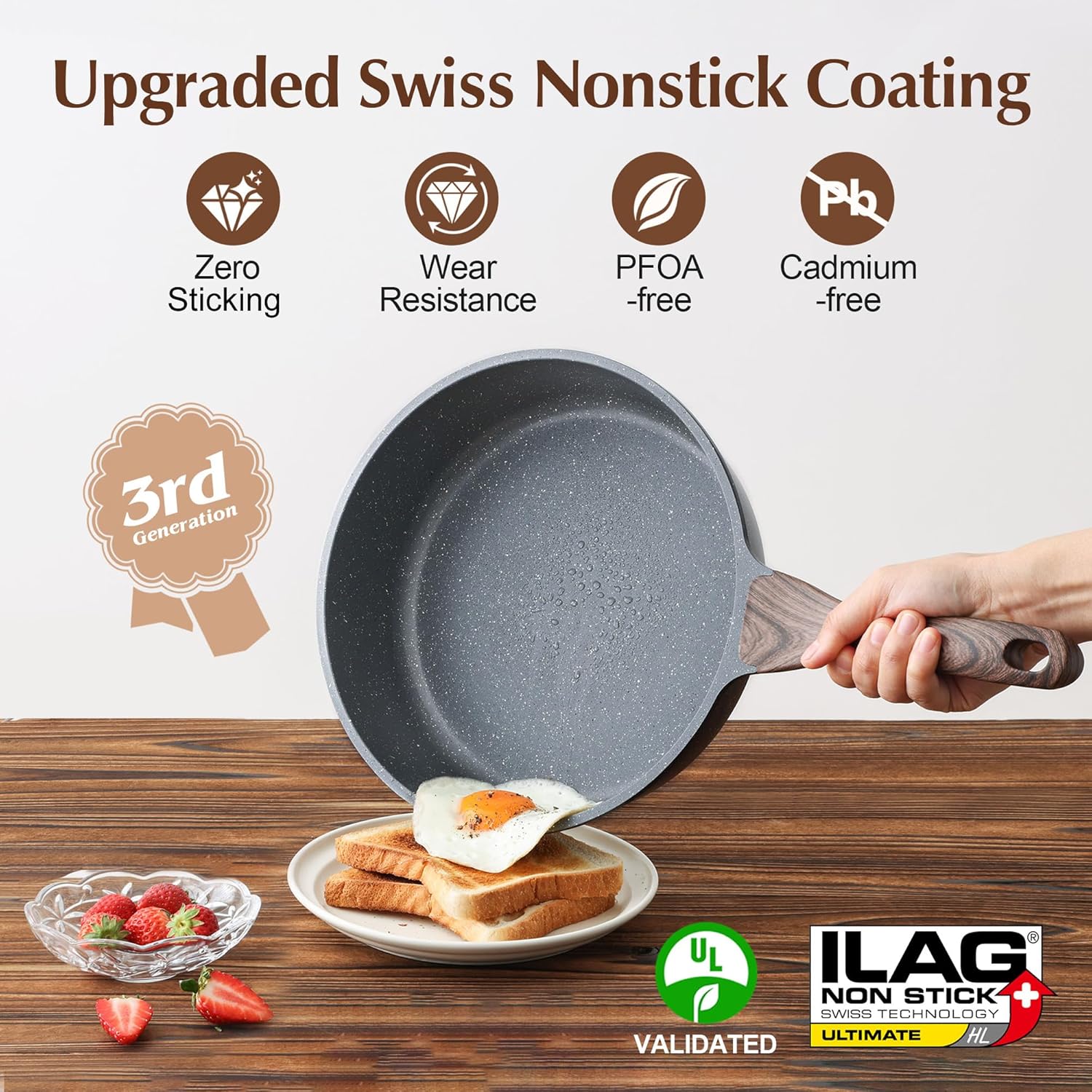 Thumbnail 2 de SENSARTE 13-Piece Nonstick Cookware Set
