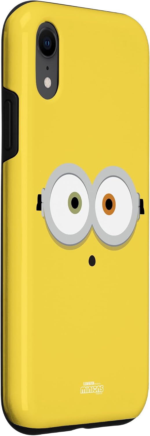 Detalle 1 de Minions Bob Big Face Halloween Costume Case for iPhone XR, Polycarbonate and TPU