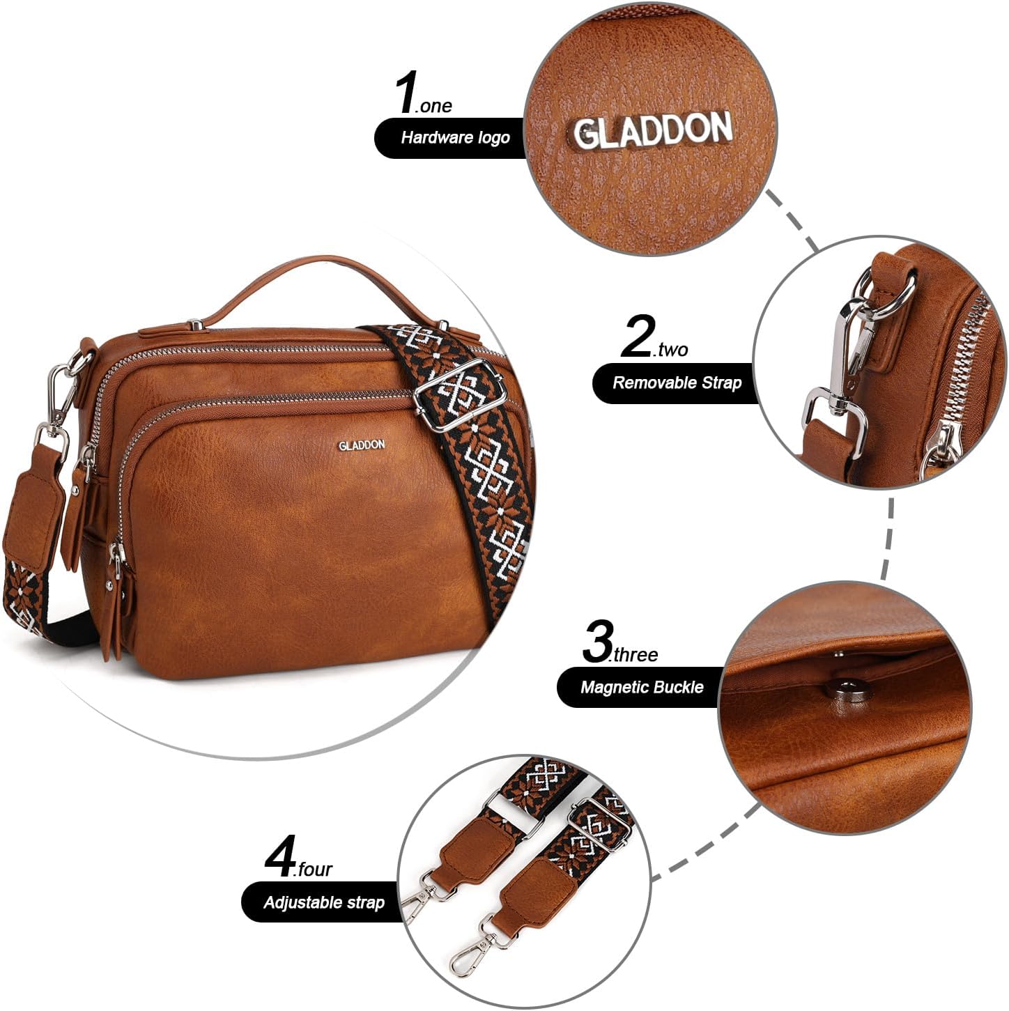 Detalle de Gladdon borsa a tracolla 23,7 cm