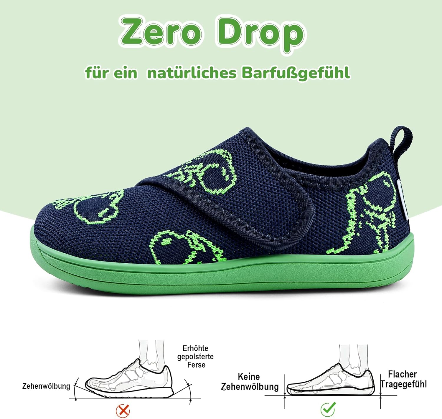 Thumbnail 3 de IceUnicorn Baby Barfußschuhe & Lauflernschuhe mit breiter Passform – rutschfeste Sneaker-/Hausschuh-Option