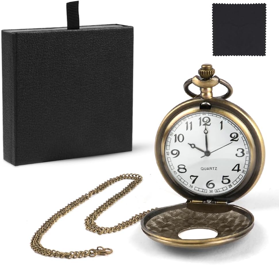 Detalle de OFFCUP Taschenuhr Vintage 4 cm Zifferblatt