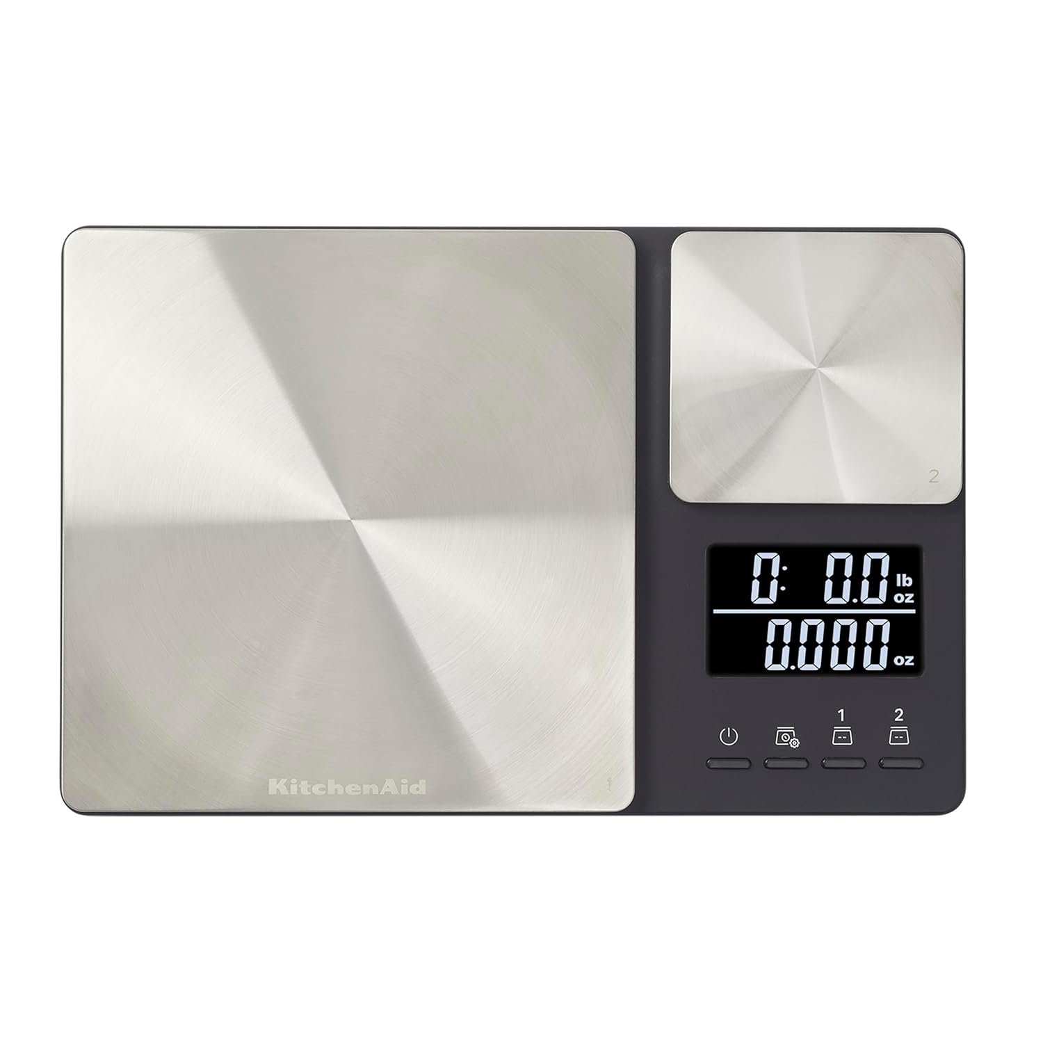 KitchenAid KQ909 Dual Platform Digital Kitchen and Food Scale (Black with Stainless Steel)