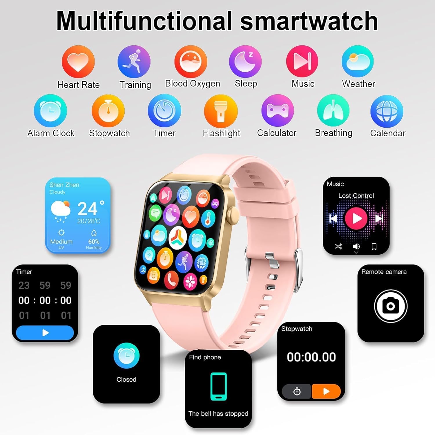 Detalle de Smart watch with 1.85-inch HD display