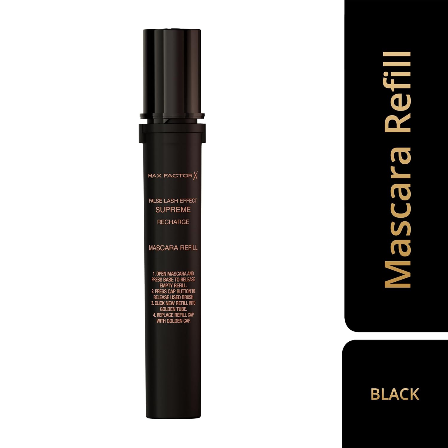 Detalle de Max Factor False Lash Effect Supreme Recharge Mascara – Nachfüllpackung mit keratinhaltiger Pflege-Formel