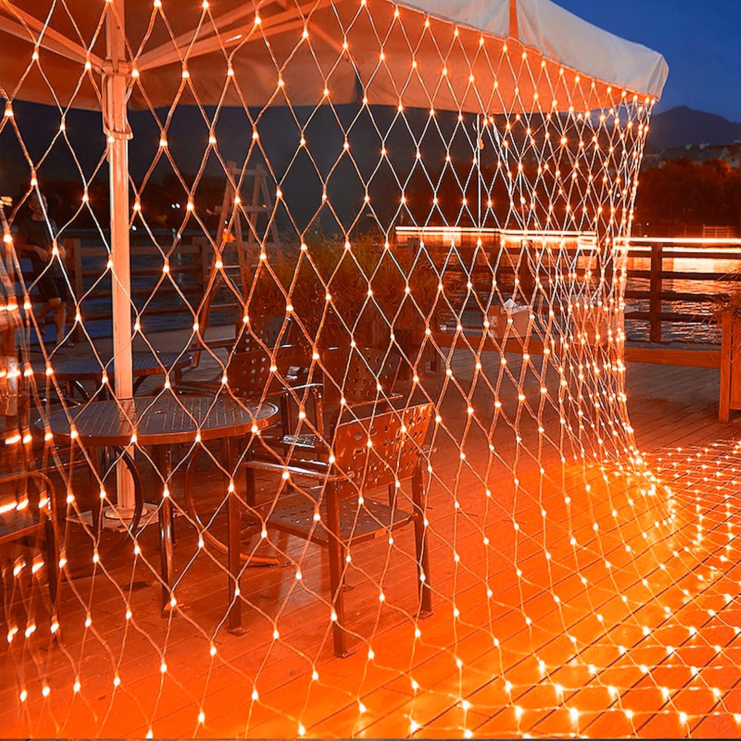 Thumbnail 6 de WATERGLIDE HB-360WCOI Orange LED Net Lights, 12 ft x 5 ft, 8 Modes