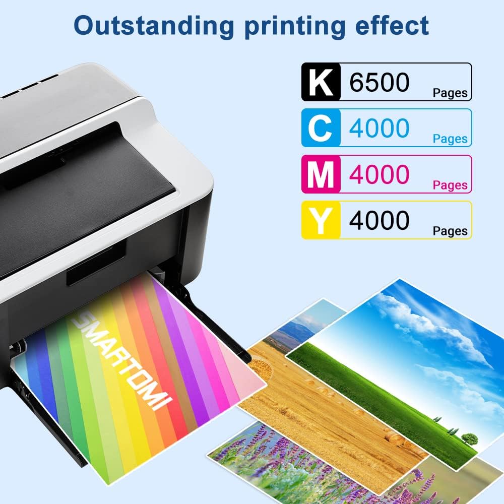 Thumbnail 2 de SMARTOMI TN423 TN421 Toner 4‑Pack 6,500 BK