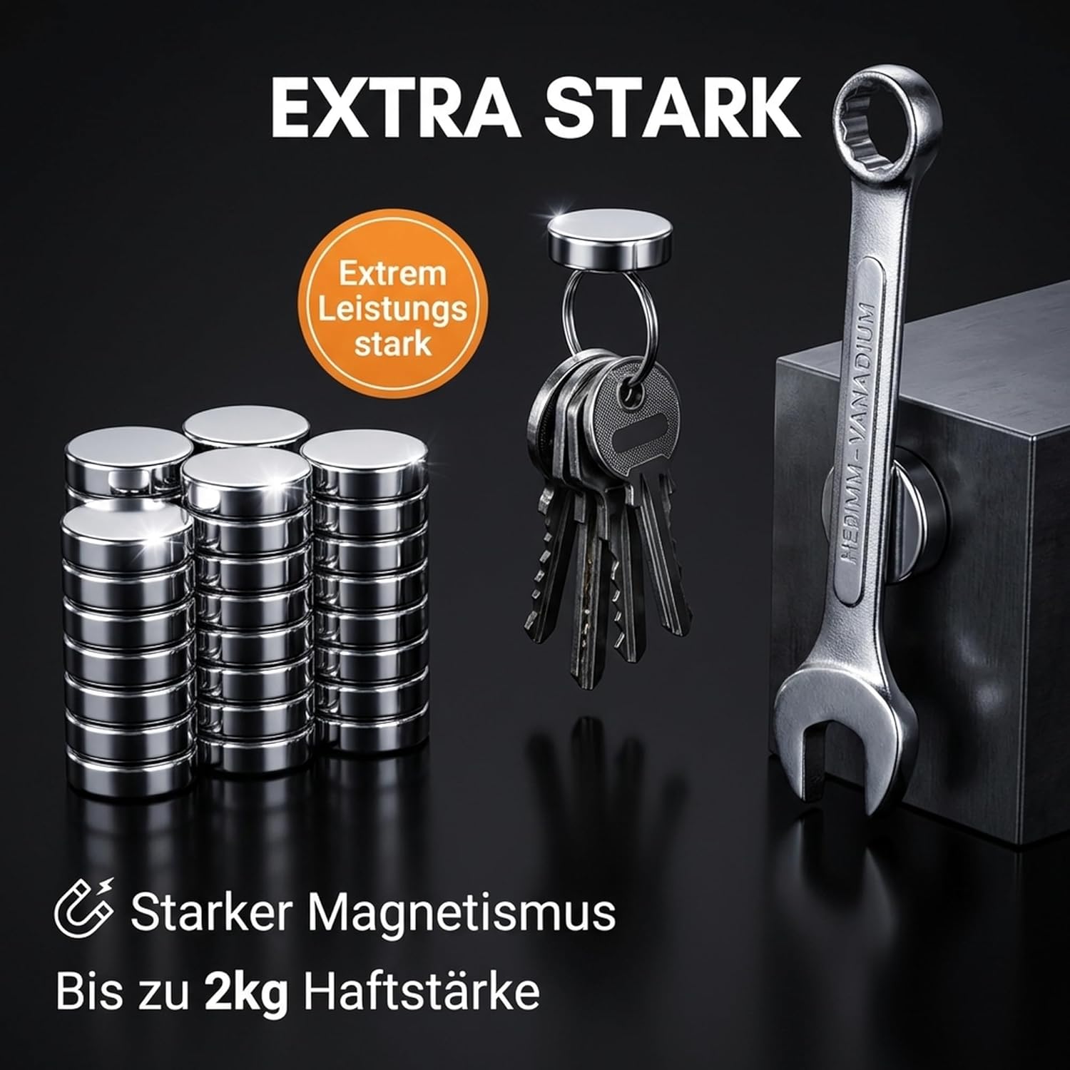 Thumbnail 1 de Amzrole Neodym-Magnete 8×2 mm, 100 Stück