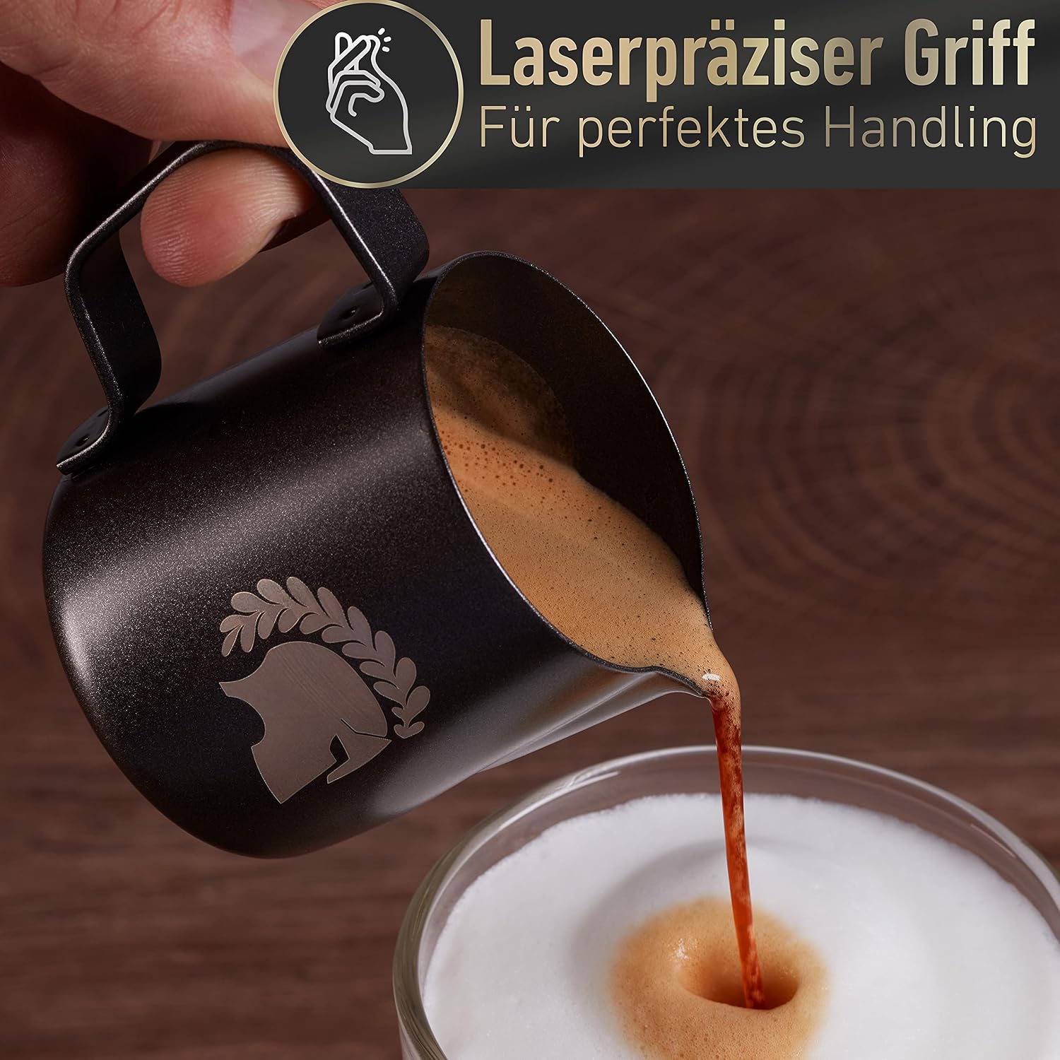 Detalle 2 de Barista Legends Milchkännchen Set 3er 100/350/600ml