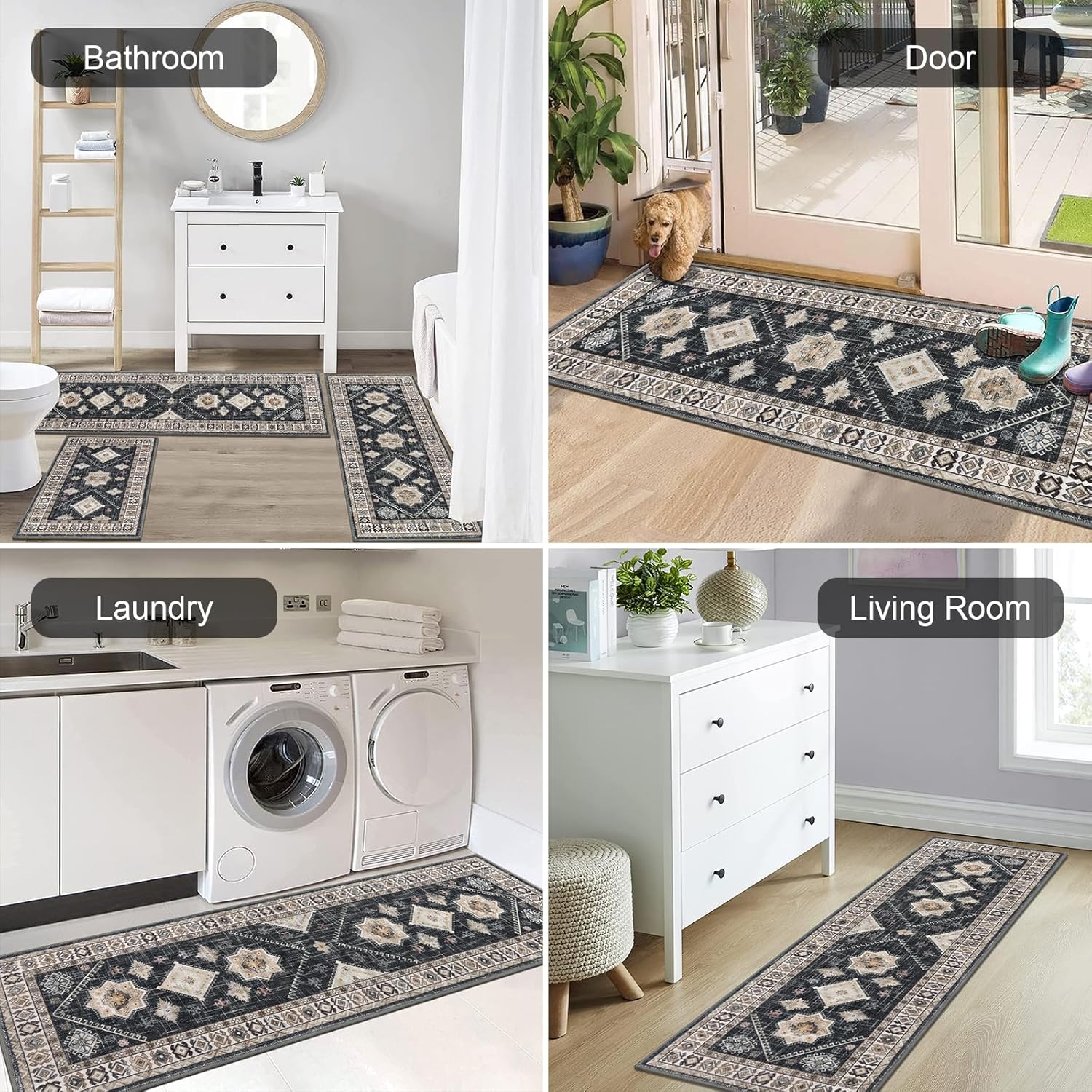 Thumbnail 4 de HEBE Boho Kitchen Rug Set 3-piece 🏠