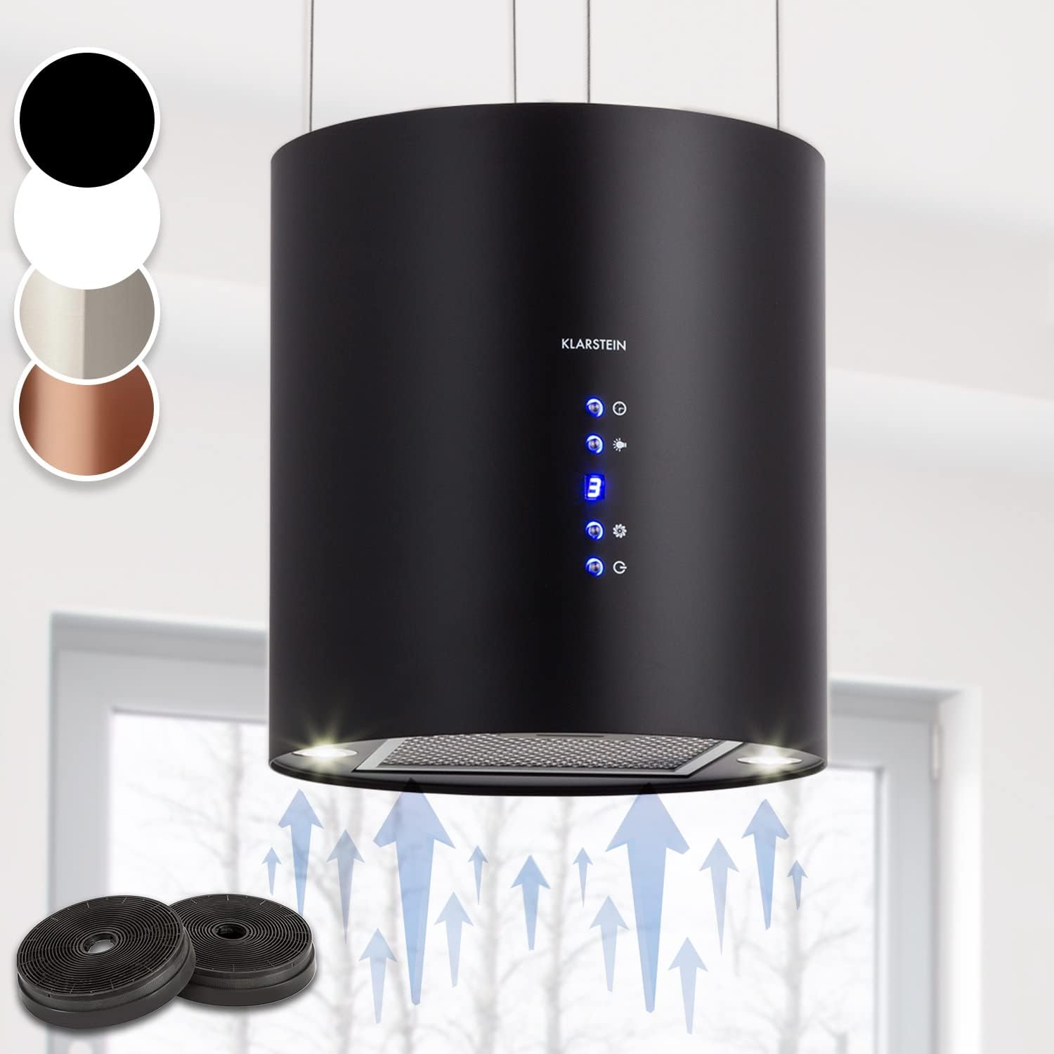 Detalle de Klarstein Campana Isla Cocina Extractor