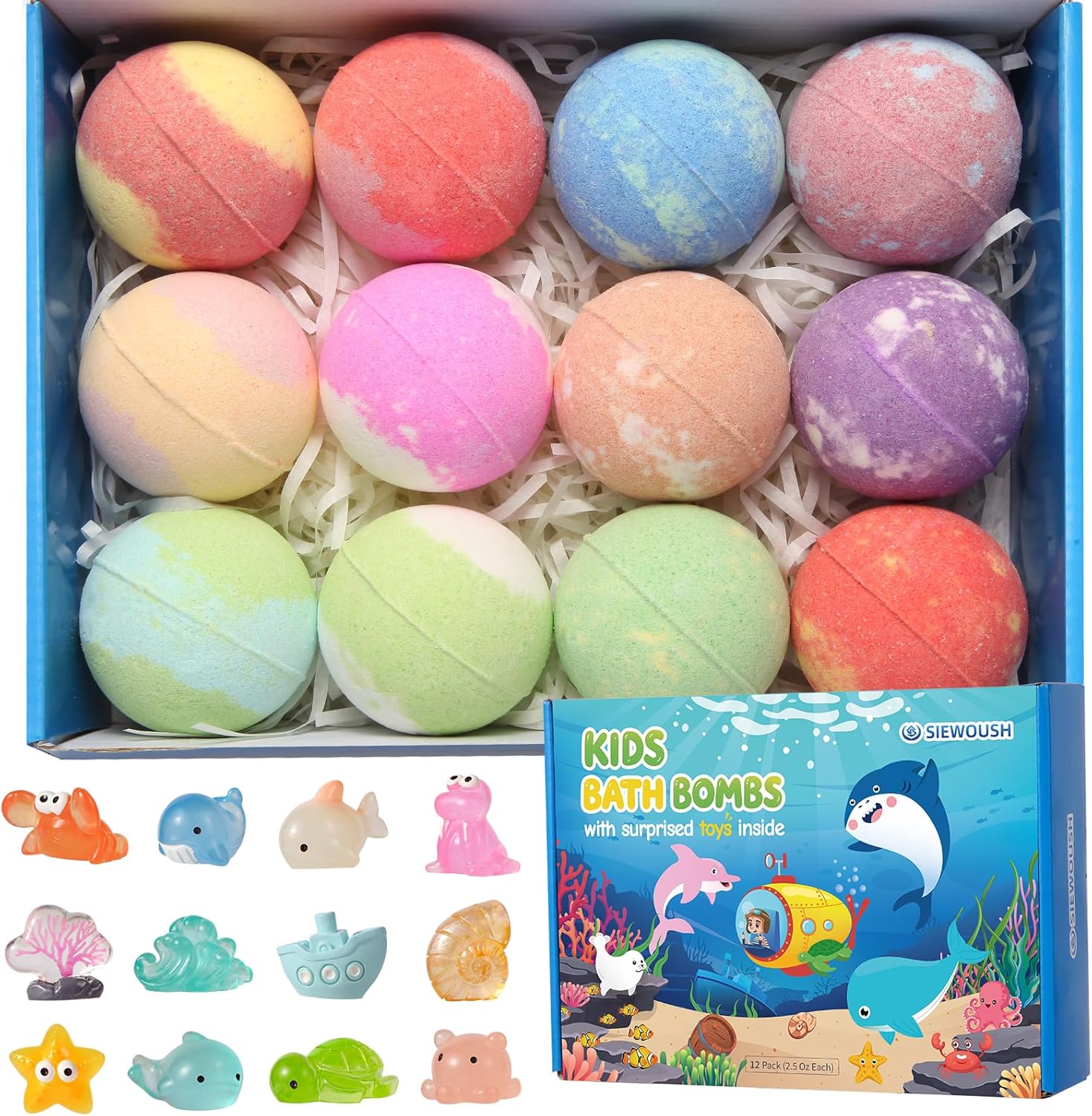 Detalle de Bath Bombs for Kids 12pcs surprise toys