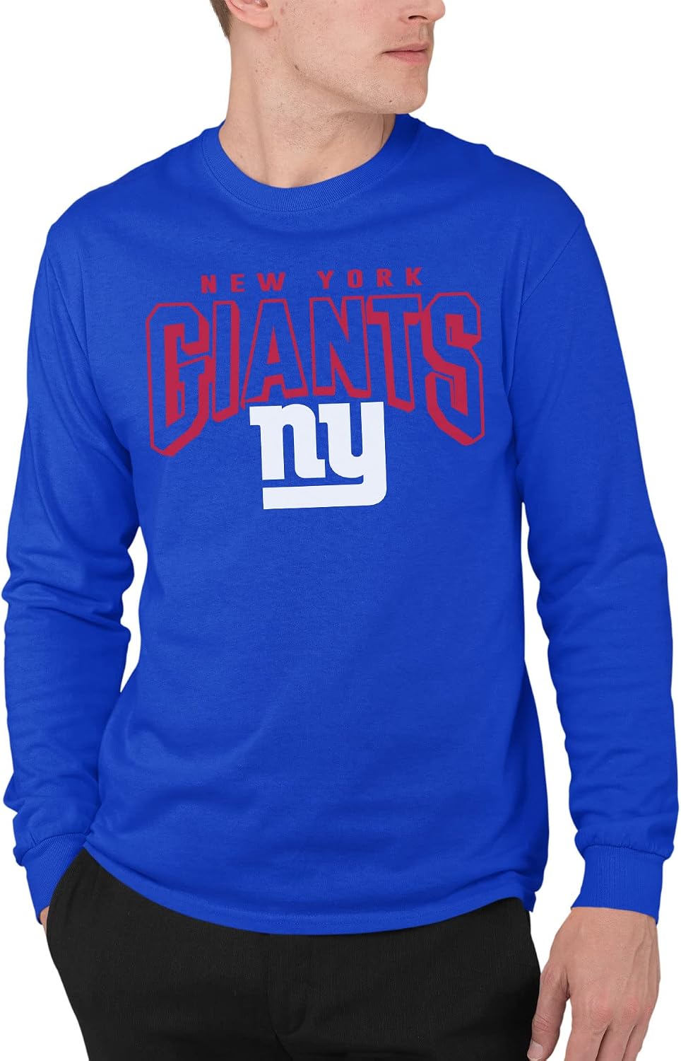 Detalle 2 de Junk Food Clothing x NFL Bold Logo Long Sleeve T-Shirt