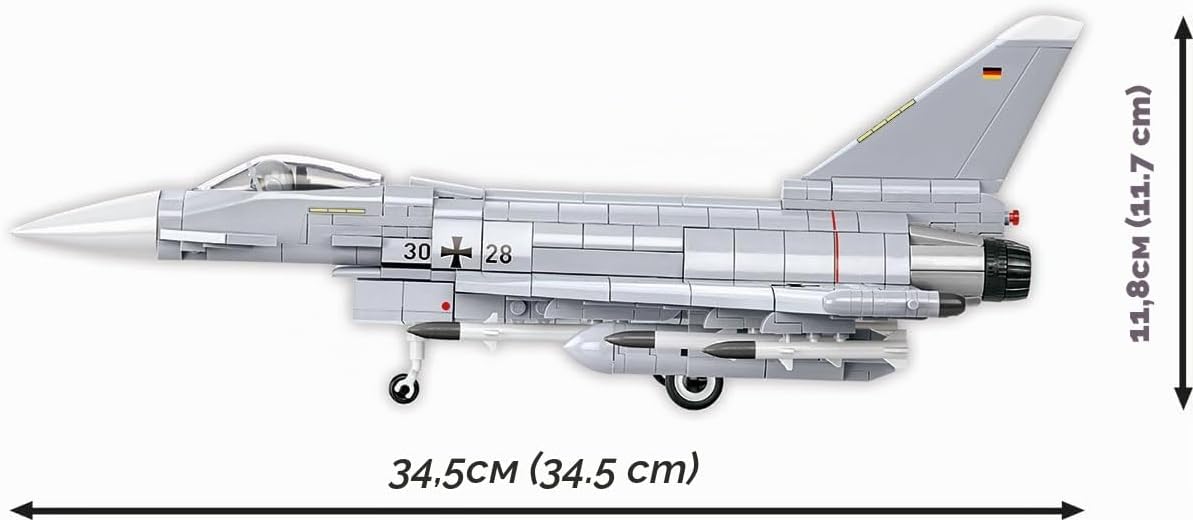 Thumbnail 4 de COBI Eurofighter COBI-5848 – model myśliwca z 644 klocków, skala 1:48