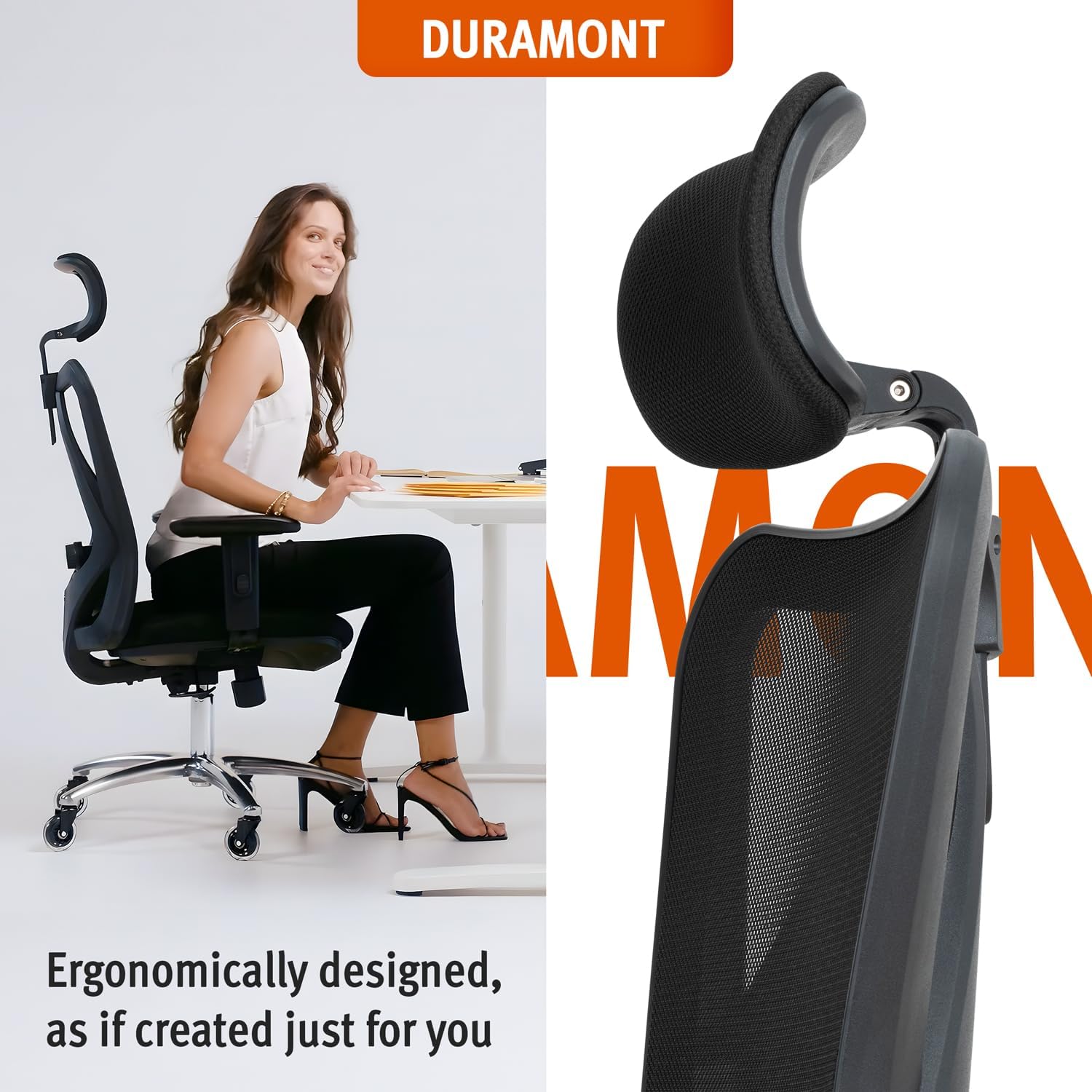 Detalle de Ergonomic Office Chair Adjustable High-Back Recliner