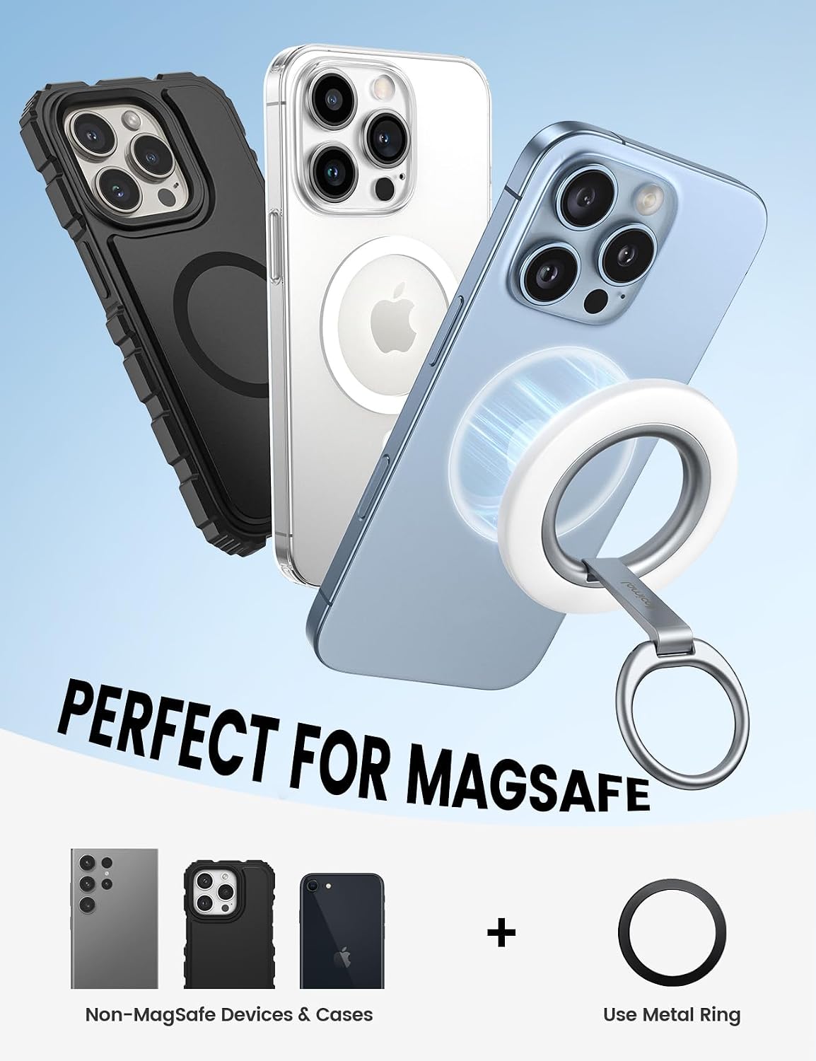 Detalle de Lamicall MagSafe phone ring stand