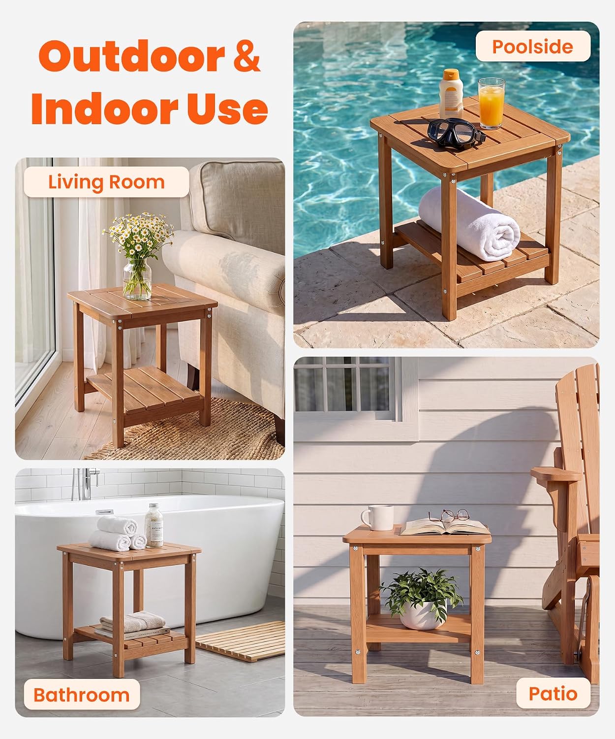 Thumbnail 6 de RIBEIO HDPE Outdoor Side Table