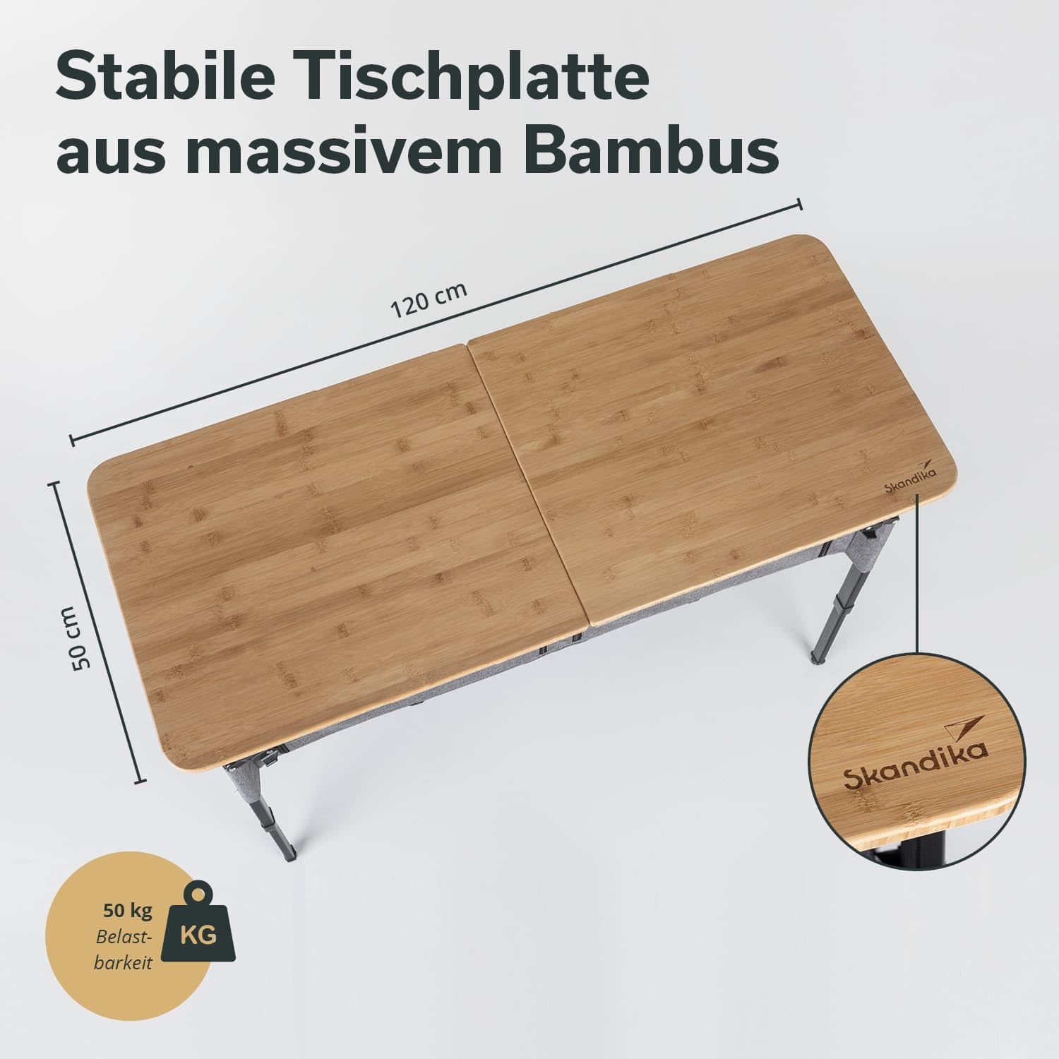 Detalle de Skandika Tolja Campingtisch mit Schrank