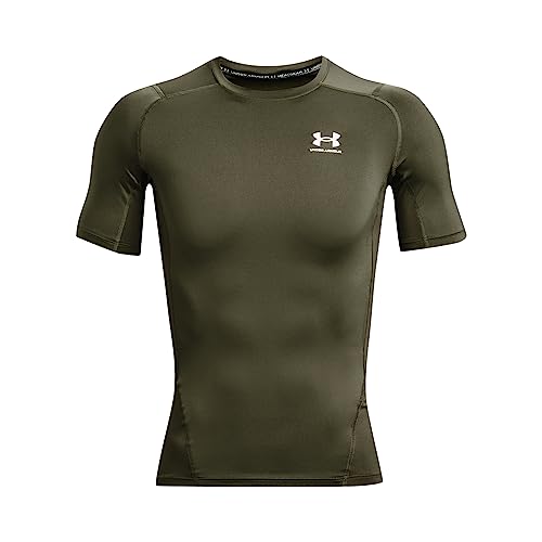 Detalle de Men's Heatgear Compression Shirt Marine Od Green/White XL di Under Armour