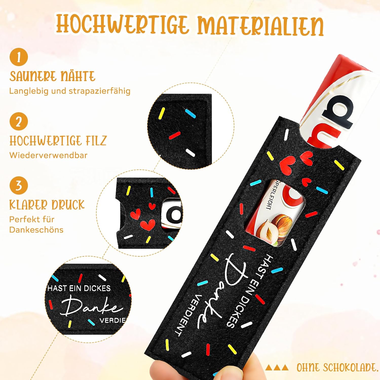 Detalle de TUZELIYA 10er Set Dankeschön Kugelschreiber und Geschenkideen – Abschiedsgeschenk für Kollegen