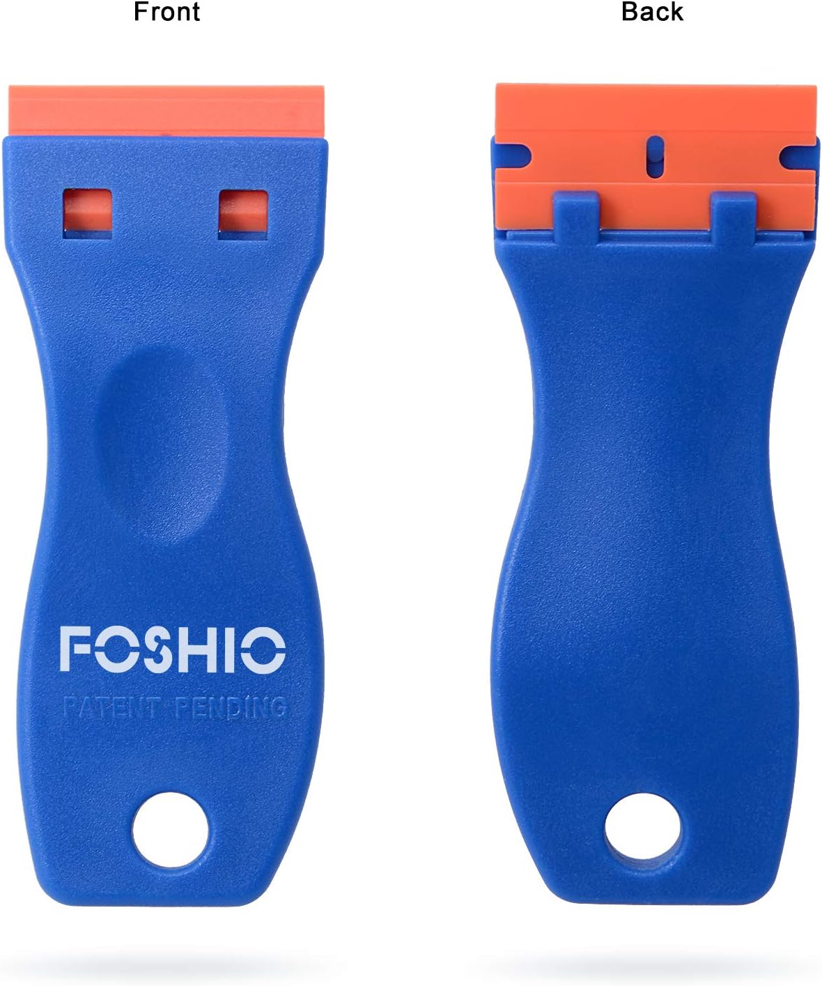 Detalle de FOSHIO FM052 Plastic Razor Blade Scraper Set with 2 Tools and 100 Blades
