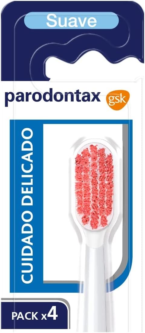 Detalle 2 de Parodontax Cuidado Delicado 🦷 Pack de 4 Cepillos Suaves Blanco
