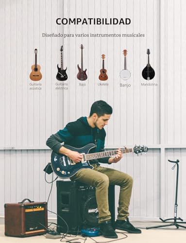 Detalle 2 de Linrax C1 Cejilla Guitarra 3 en 1 con Soporte para Púas y Extractor de Puentes