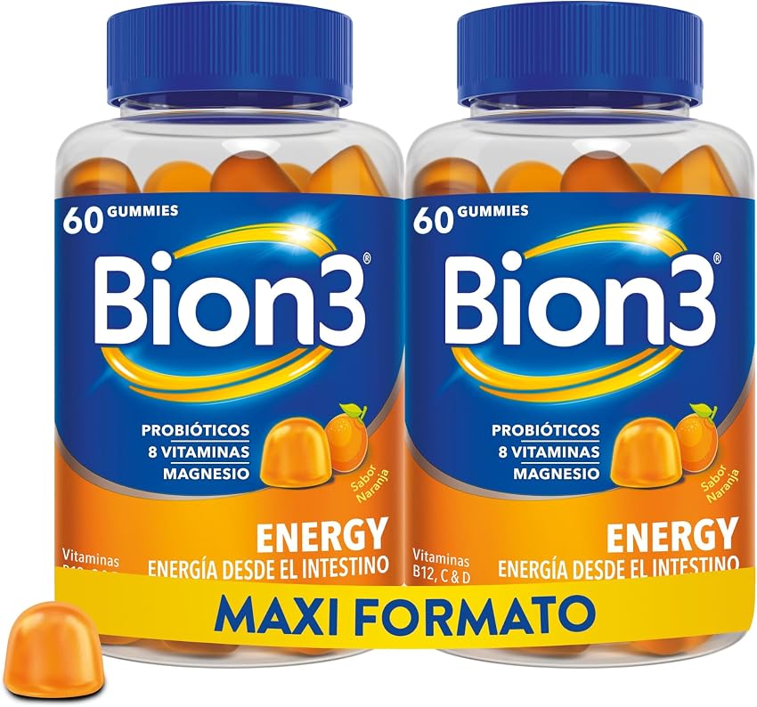 Detalle de Bion3 Energy Gummies 60x2, multivitamínico con probióticos 🍬