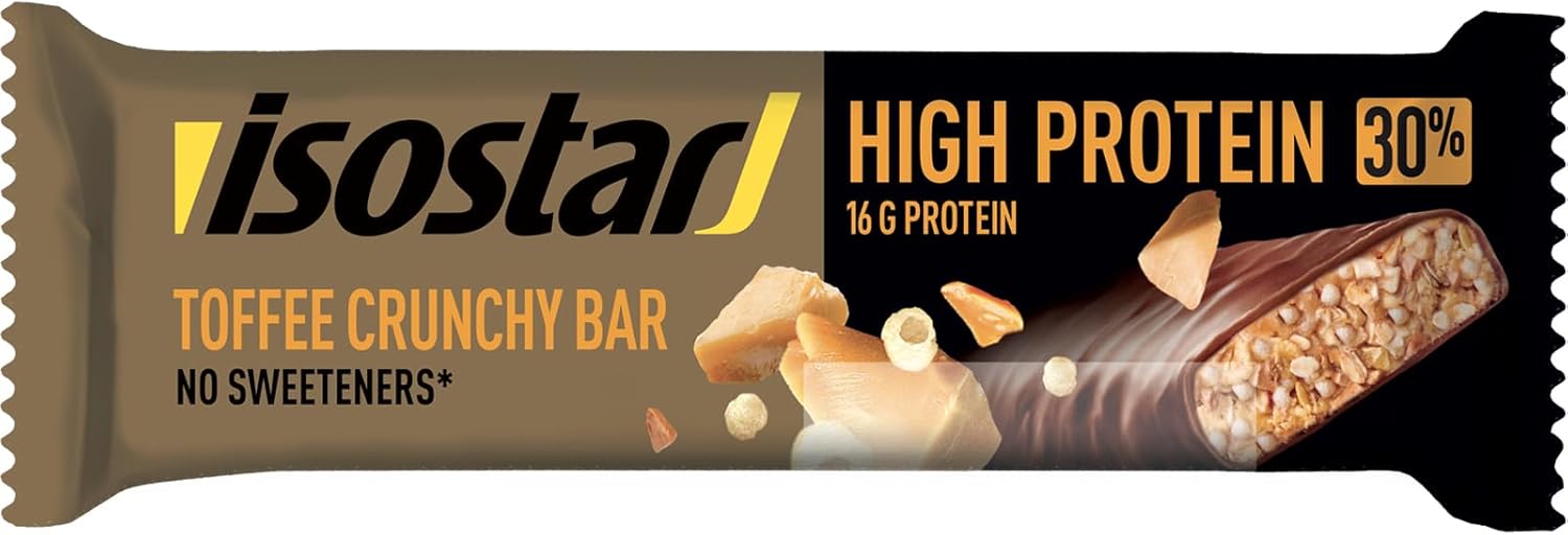 Thumbnail 1 de Isostar Barrita High Protein Toffee 30 – 16 unidades