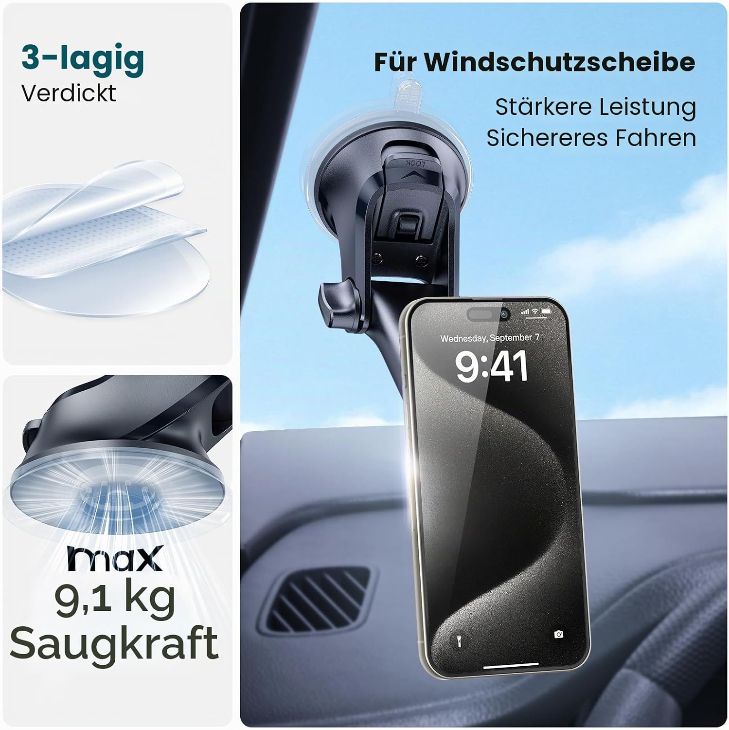 Detalle 2 de APPS2Car APPS2Car Magnet Handyhalterung für Auto