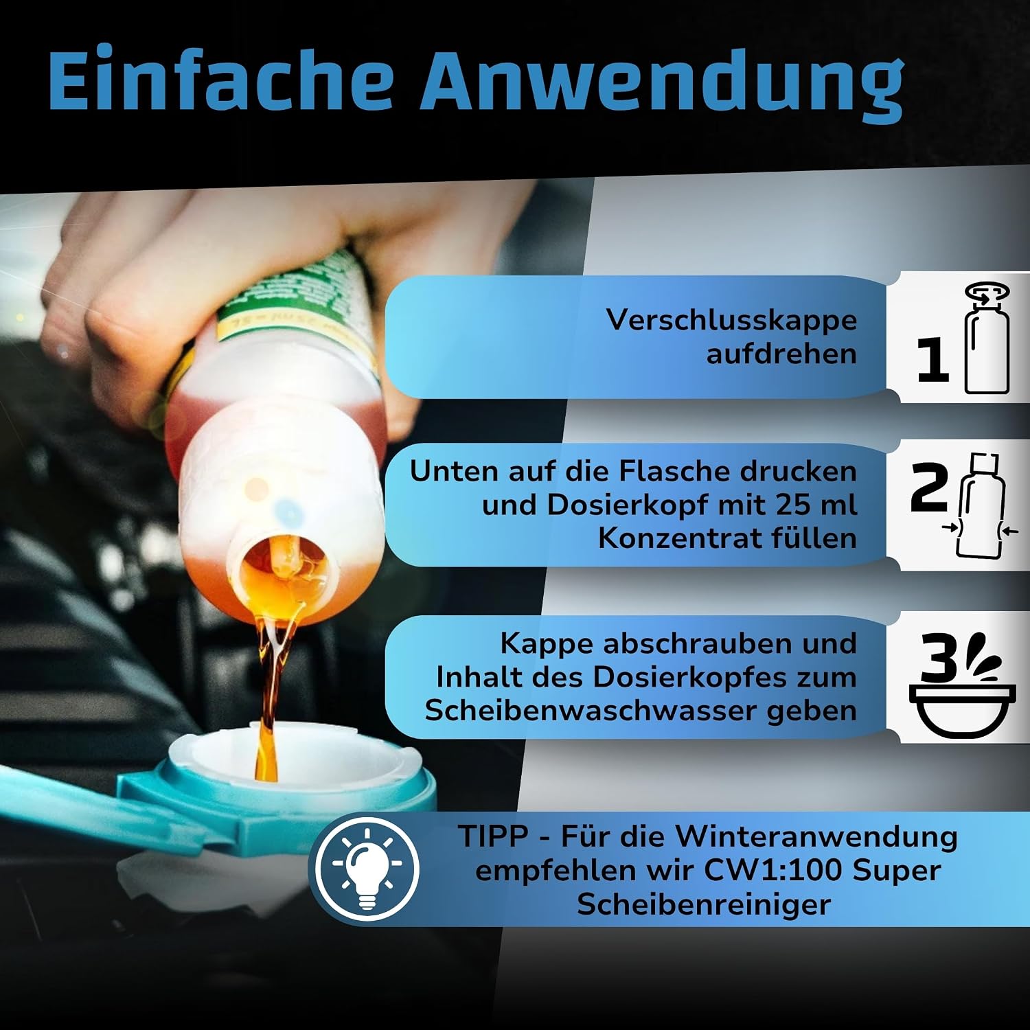 Thumbnail 2 de Dr. Wack CW1:100 Scheibenreiniger Classic 250 ml