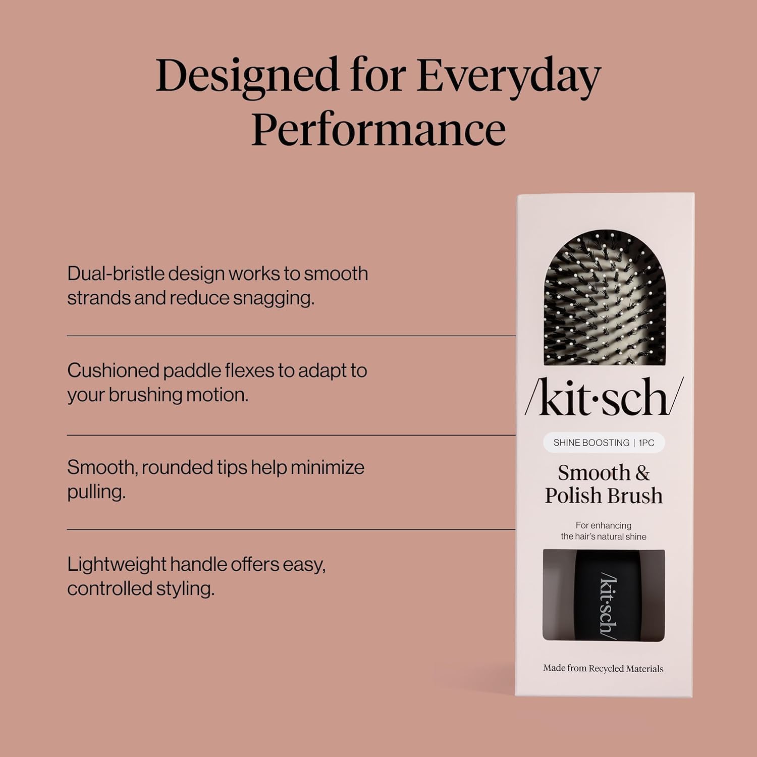 Detalle de Kitsch dual-bristle hairbrush