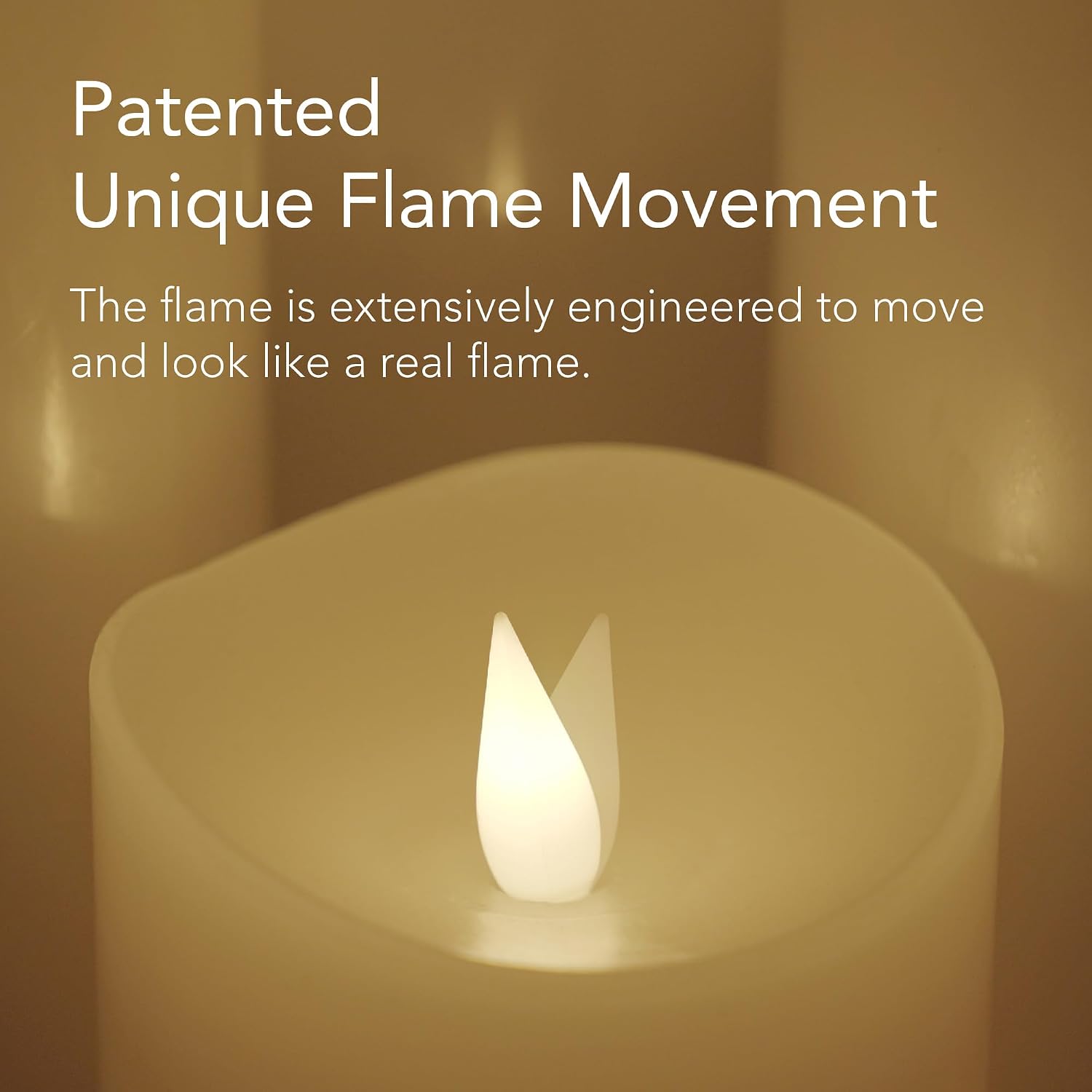 Detalle de Softflame Flameless LED Candles, 3 x 5 in.