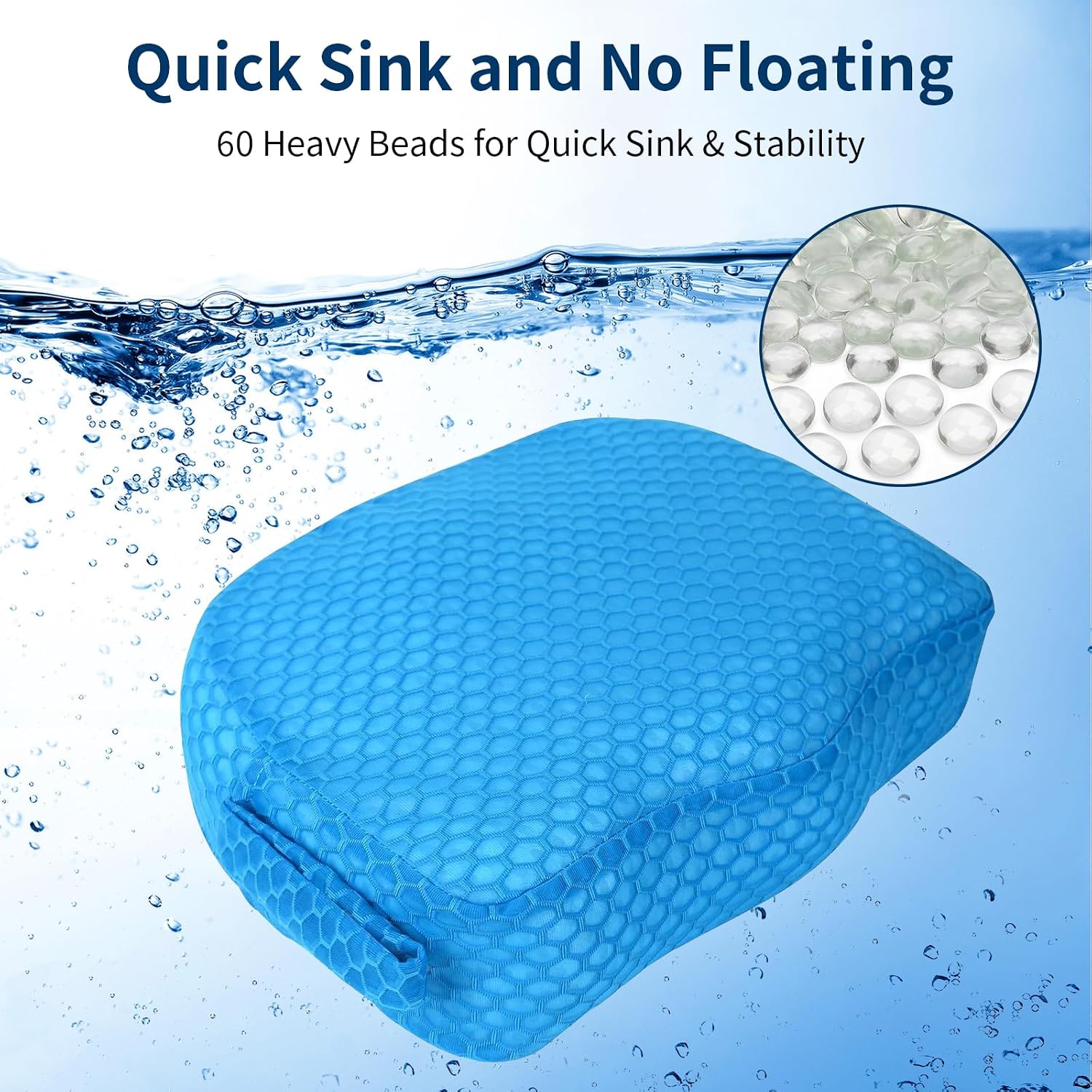 Detalle de Samplife Booster-02 Hot Tub Booster Seat, 3D Air Mesh, Weighted Non-Slip Base