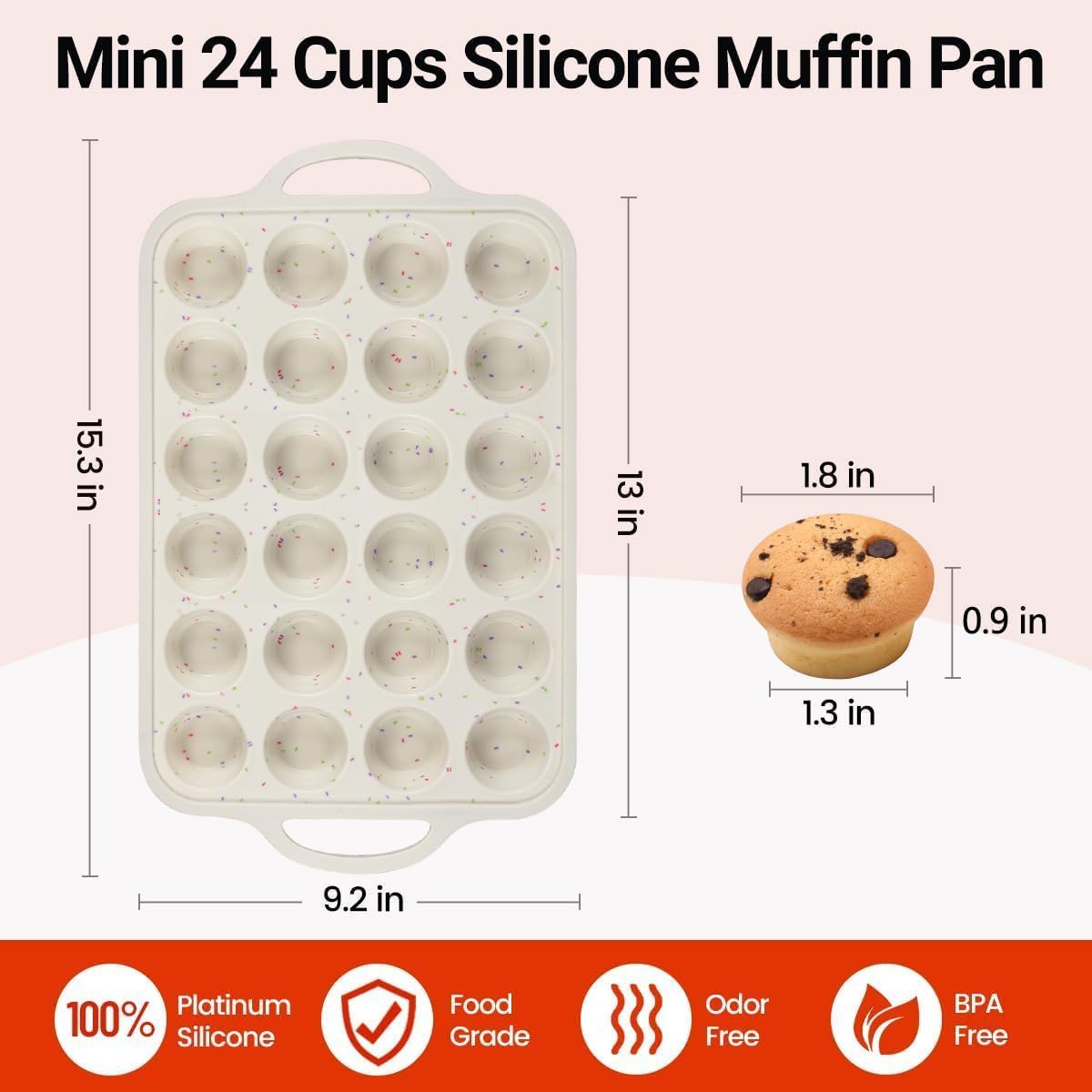 Detalle de CAKETIME Mini Muffin Pan 24-Cup