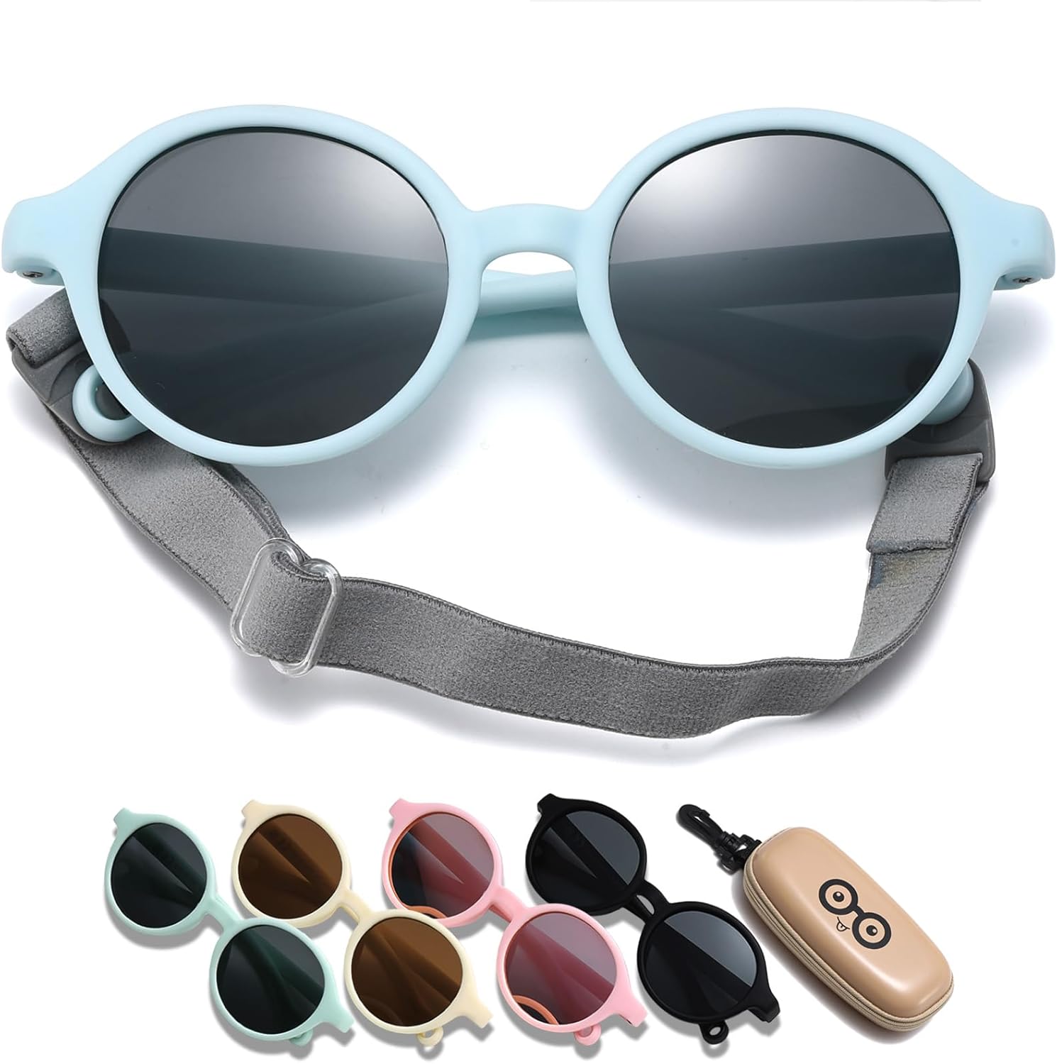 Thumbnail 6 de Baby Polarised Sunglasses (0–36 Months) with UV400 Protection Strap – D Lolylad