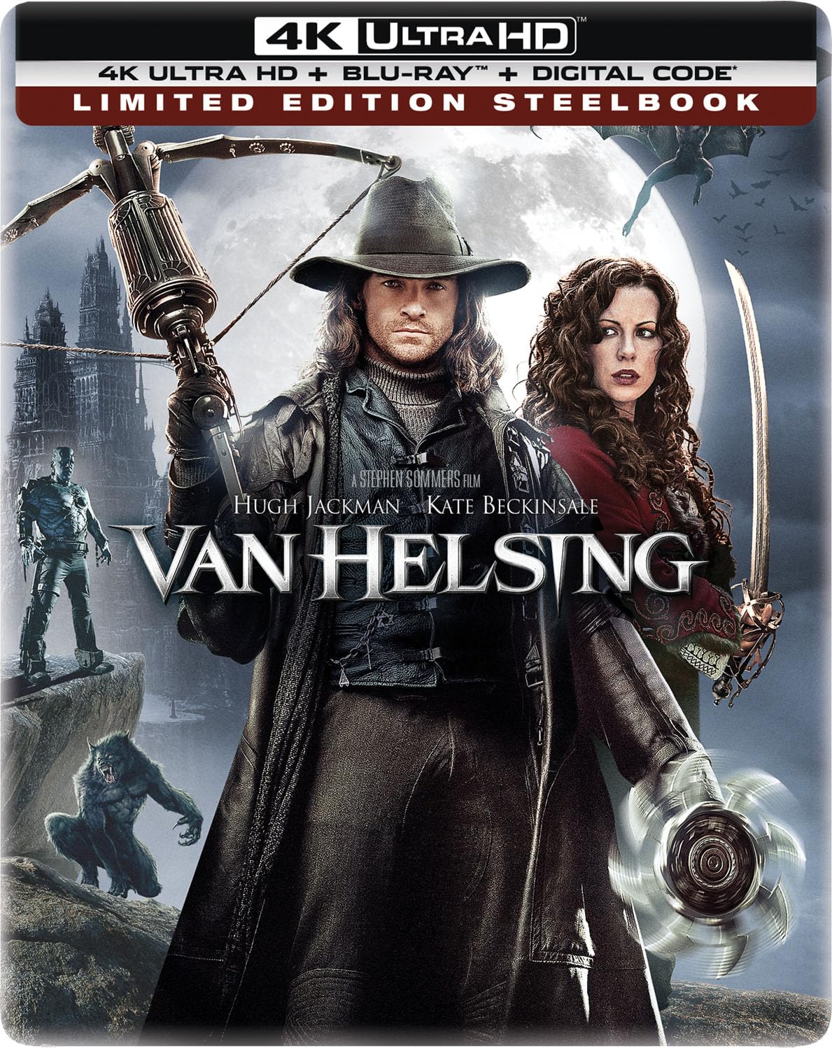 Thumbnail 1 de Van Helsing: Limited Edition Steelbook (4K Ultra HD + Blu-ray + Digital)