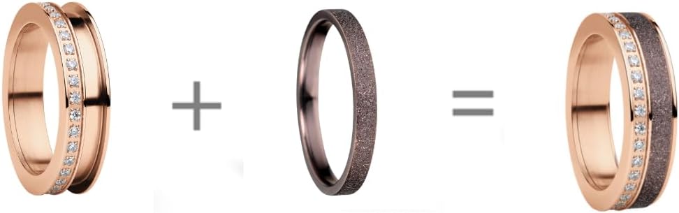 Thumbnail 1 de BERING Bague Femme Arctic Symphony – acier inoxydable rosé brillant, système Twist & Change