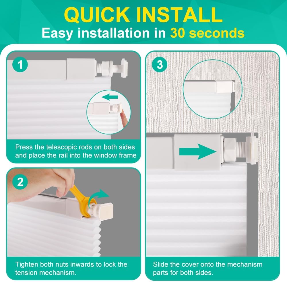 Thumbnail 6 de FabuBlinds Cordless Cellular Shades 34"