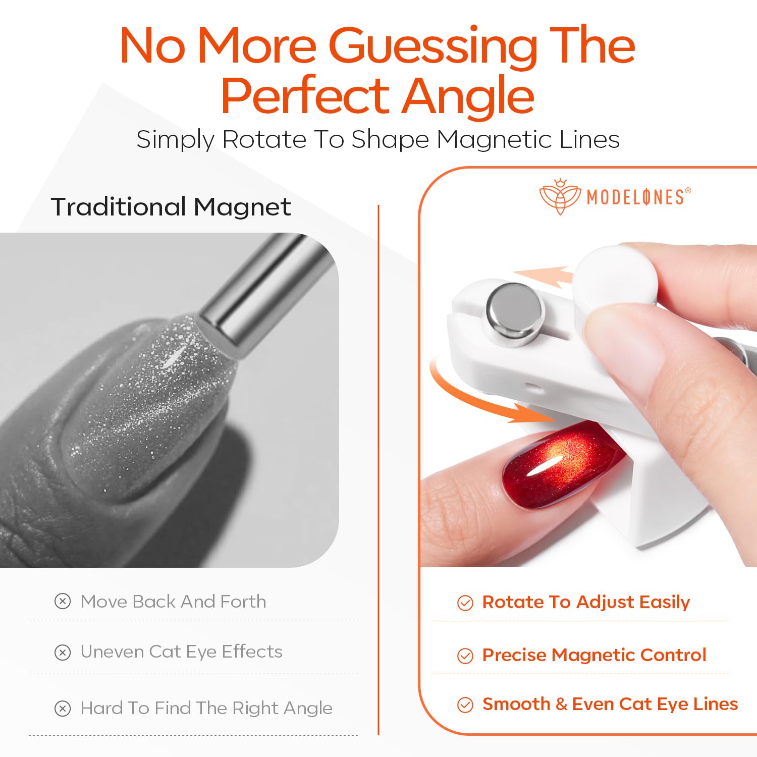 Thumbnail 5 de Modelones Cat Eye Nail Magnet 360° Rotating