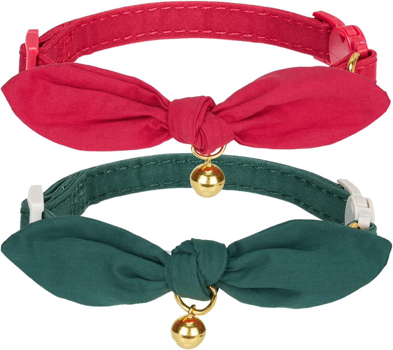 Detalle de Cat Collars Cotton Bowtie Duo 19–28 cm