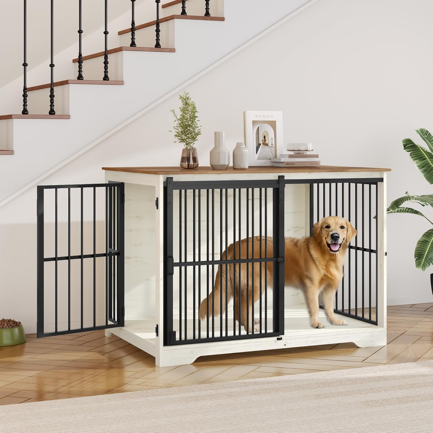 Detalle de Hzuaneri Hundekäfig Möbel 110 cm