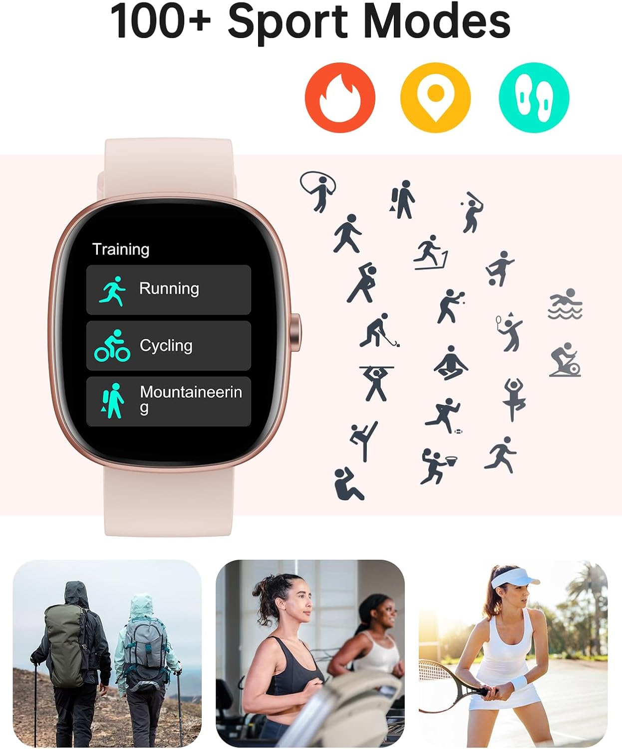 Detalle de HUAKUA Smart Watch for Women 1.85