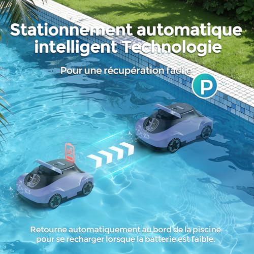 Thumbnail 5 de Robot Piscine Bocxi C5 — Aspirateur sans Fil, 180 min d’autonomie, Auto-Parking pour piscines jusqu’à 200 m²