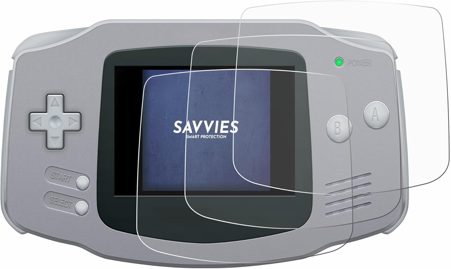 Detalle de Savvies 6 Stück Schutzfolie für Nintendo Gameboy Advance GBA – Ultra-Klarer Displayschutz