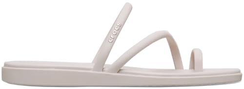 Detalle de Crocs Women Miami Toe Loop Sandal in Cocoa Cream, 9 UK