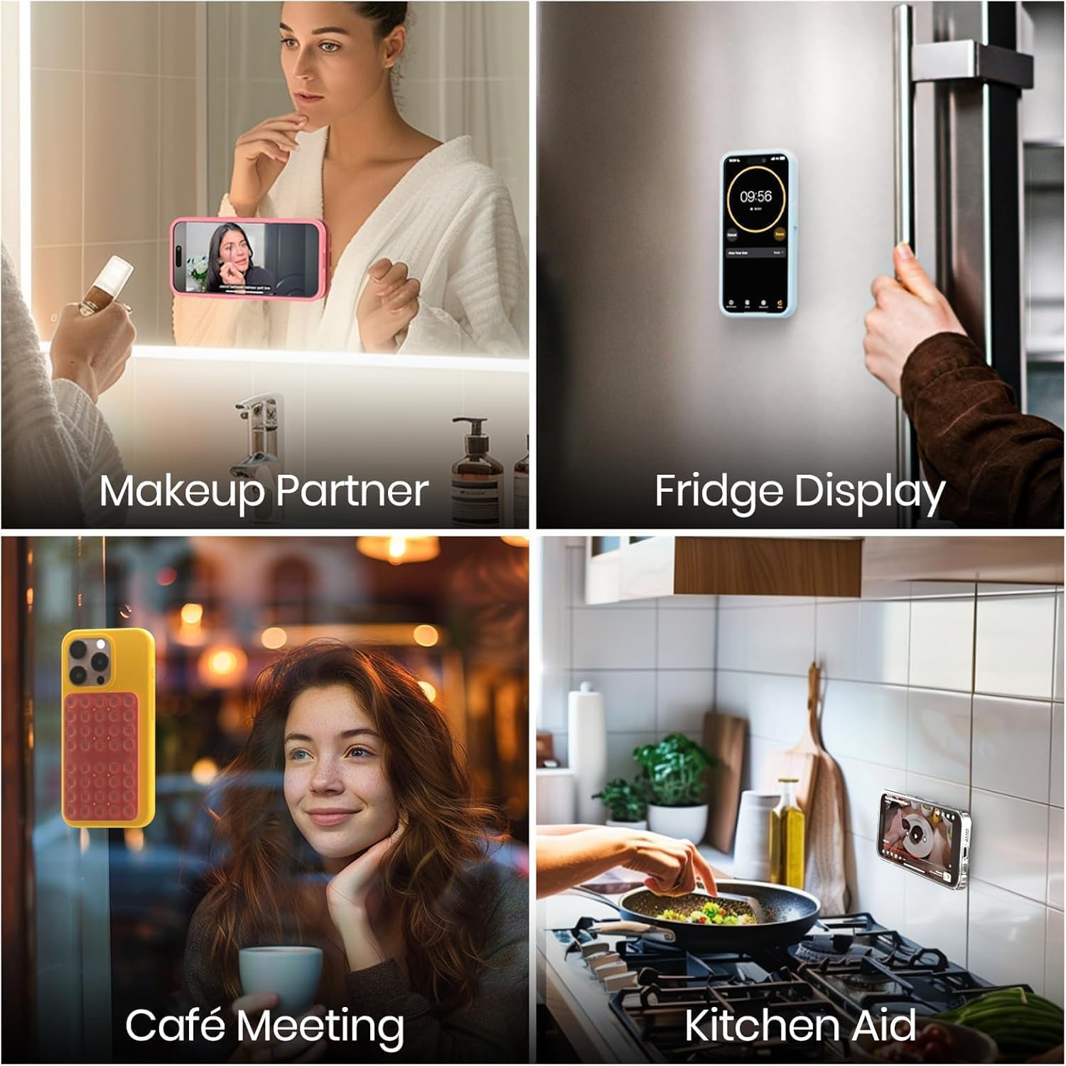 Thumbnail 4 de Klearlook Double-Sided Suction Cup Phone Mount 4-pack
