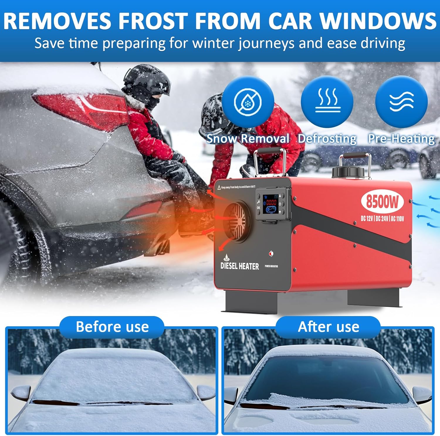 Thumbnail 5 de 8500W Diesel Heater 110V All-in-One Parking Heater
