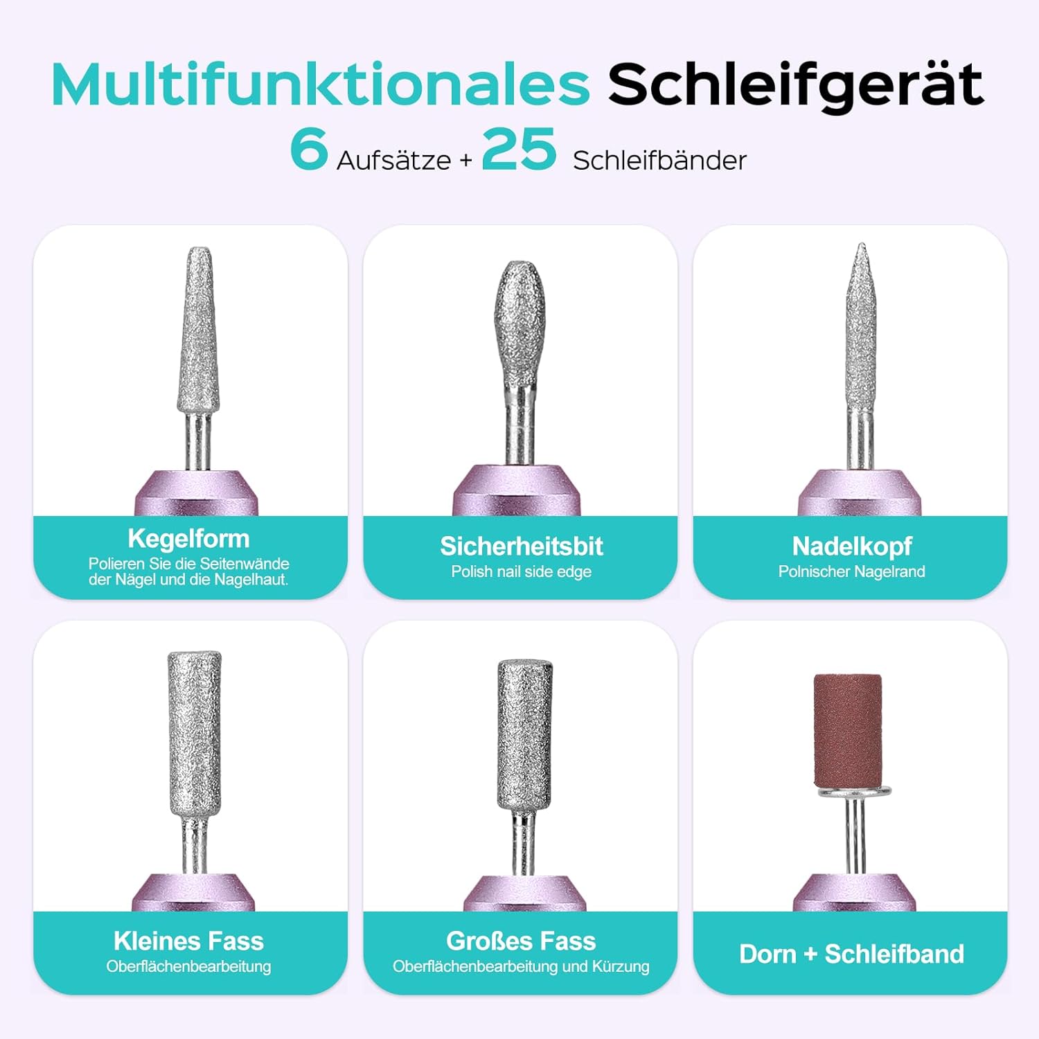 Thumbnail 5 de COSLUS Elektrische Nagelfräser 20.000 u/min