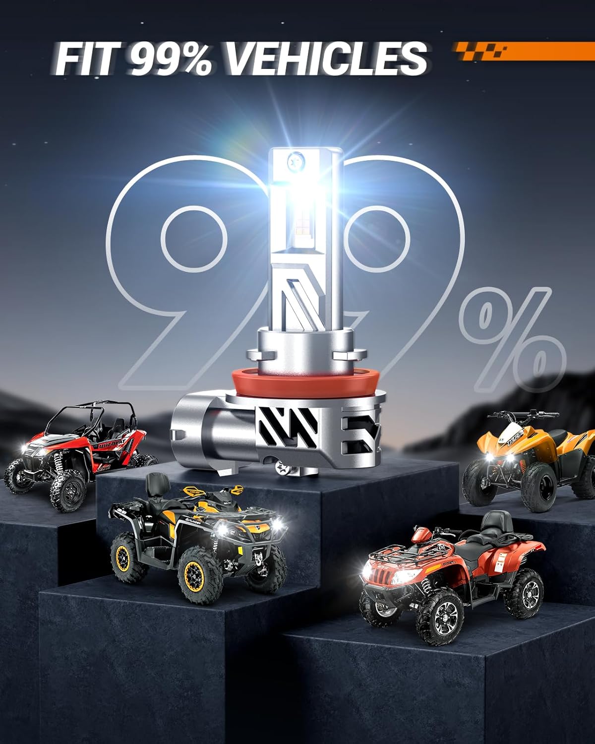 Thumbnail 6 de SEALIGHT 9005 H11 LED Bulbs Combo (Canbus Ready) 6500K 4-Pack