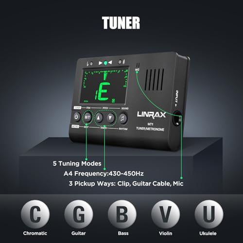 Detalle de Linrax MT1 3-in-1: Digitales Metronom, Stimmgerät und Tongenerator